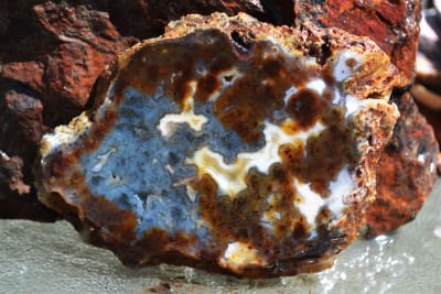 RED AGATE MARCASITE - INDONESIA