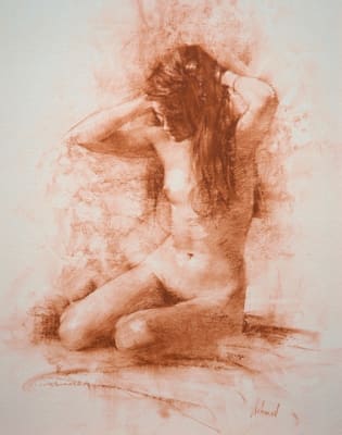 Helga Lithograph By Richard Schmid