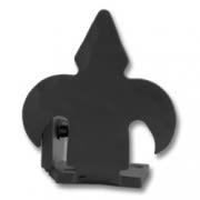 Fleur-de-Lis Left Stop Black
