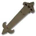 3/4 to 1-1/2 in. FLEUR-DE-LIS Hardware Kit - Short Bracket  (with 6 ft. Rail.