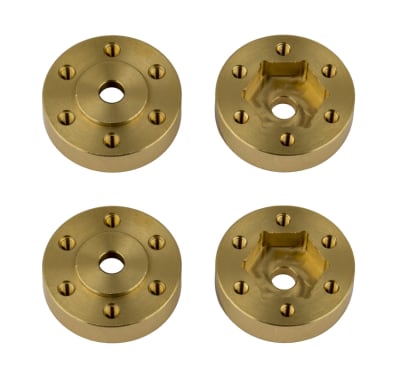 Factory Team Enduro Beadlock Hex Adapters Brass (4)