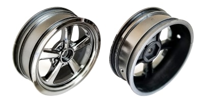 Associated Drag Front Wheel 2.2" Chrome (2)