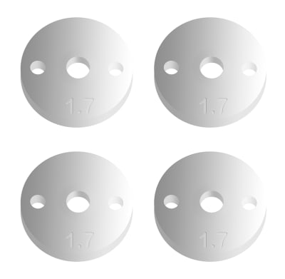 Factory Team 12mm Pistons V2, 2x1.7mm, Flat