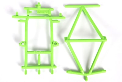 Axial Green Monster Truck Cage Roof & Hood - AXIC3351
