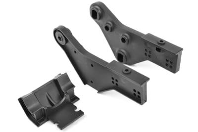 Team Corally Wheelie Bar Mount, Left and Right, Composite
