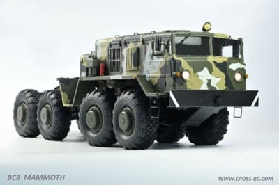 Cross-RC BC-8F Mammoth 8X8 1/12 Scale Military Truck Kit - Flagship Edition