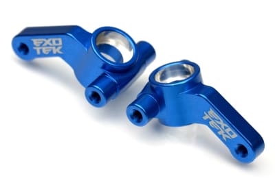 Exotek Racing Aluminum HD Steering Hubs for DR10, Blue