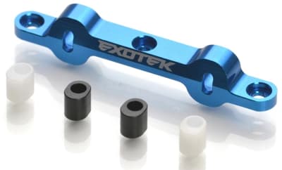 Exotek Racing HD "C" Rear Arm Mount for DR10, Blue