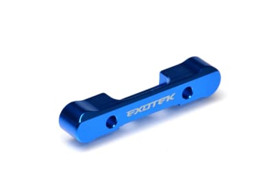 Exotek Racing Aluminum HD "D" Rear Arm Mount for DR10, Blue