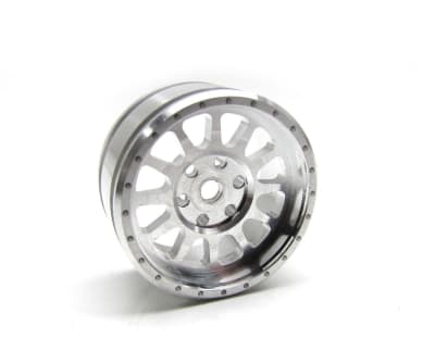 Gear Head RC M-12 Micro Crawler Wheels, Silver (4)