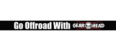 Go Offroad With Gear Head RC Windshield Banner