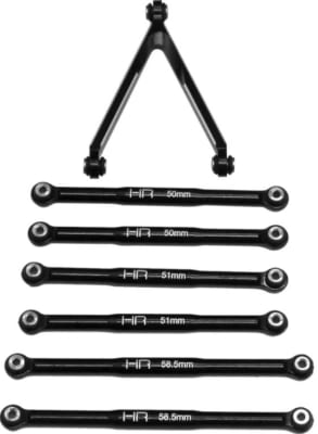 Hot Racing Aluminum Link Set for Long WB (133.7mm Jeep / C10) SCX24