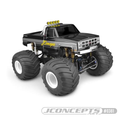 JConcepts 1982 GMC K2500 Stampede Size Clear Body