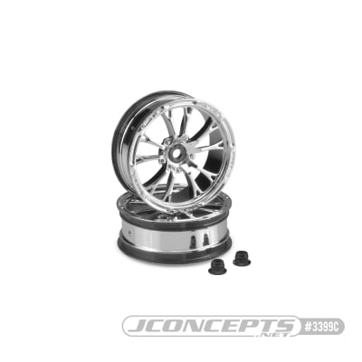 JConcepts Tactic Street Eliminator 2.2" Front Wheel, Chrome (2)
