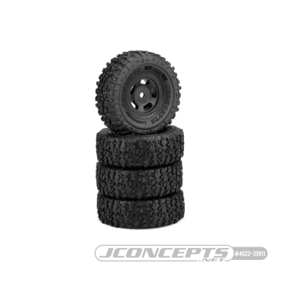 JConcepts Landmines 1.0" Tires Mounted on Glide 5 Wheels (4)