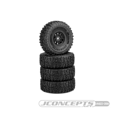 JConcepts Landmines 1.0" Tires Mounted on Hazard Wheels (4)