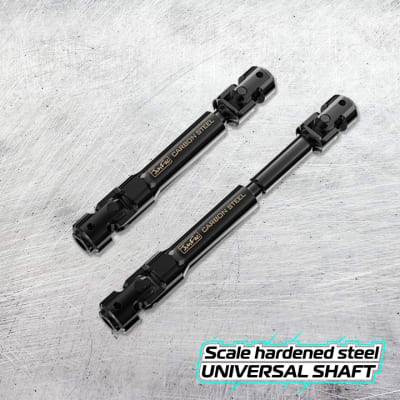 JunFac Scale Hardened Steel Universal Shafts (2) for Gmade GS02