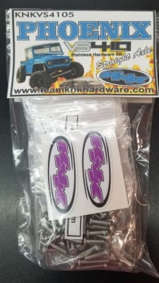 Team KNK Vanquish VS4-10 Phoenix Straight Axle Stainless Hardware Kit