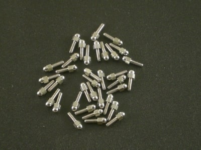 Locked Up RC M2 Acorn Wheel Studs (35) Chrome (LOC-049)