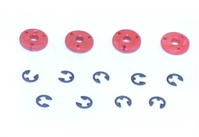 Losi Shock Pistons #56, Red (4)