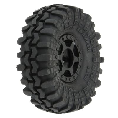 Pro-Line Interco Super Swamper 1.0" Tires Mounted on Black Holcomb Beadlock Wheels (4)