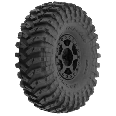 Pro-Line Maxxis Trepador 1.0" Tires Mounted on Black Holcomb Beadlock Wheels (4)
