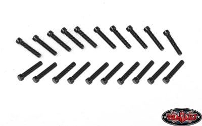 RC4WD Scale Hex Head Bolts (M2x10mm) (Black) (20)