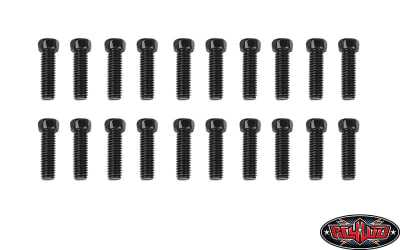 RC4WD Scale Hex Head Bolts (M3x10mm) (Black) (20)