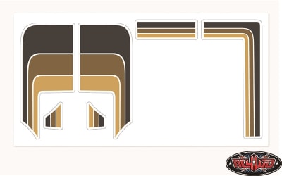 RC4WD Toyota 79-81 Body Decals (Brown)