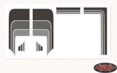 RC4WD Toyota 79-81 Body Decals (Grey)