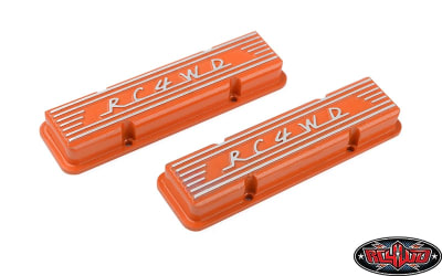 RC4WD Aluminum Valve Covers for Scale V8 Engine (Orange)
