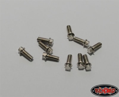RC4WD M2 x 5mm Miniature Scale Hex Bolts, Silver (20)