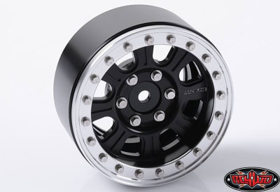RC4WD Raceline Monster 1.9" Beadlock Wheels (Black/Silver) (4)