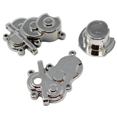 Redcat SixtyFour Transmission Case with Gear Cover - Chrome