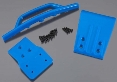 RPM Front Bumper & Skid Plate Blue Slash 4X4