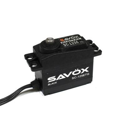 Savox SC-1256TG Standard Size Titanium Gear Digital Servo .15/277oz - Black Edition