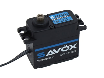 Savox SW-1211SG Waterproof Coreless Steel Gear Digital Servo - Black Edition