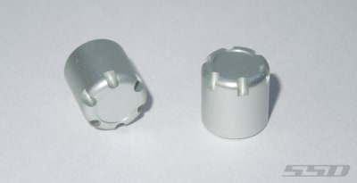 SSD RC Scale Front / Rear Hubs (Silver) (2)