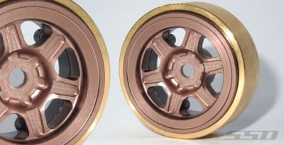 SSD RC 1.0" Aluminum / Brass Challenger Wheels (Bronze) (2)