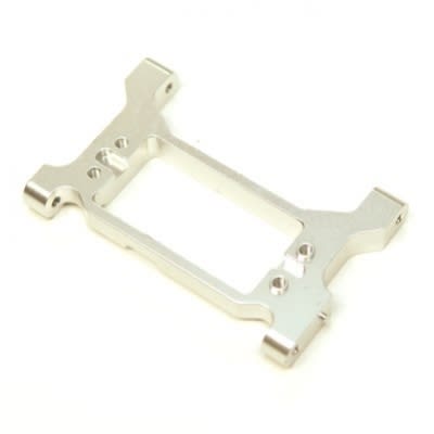 STRC Aluminum Solid One-Piece HD Servo Mounting Bracket / Chassis Brace TRX-4 (Silver)