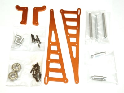 STRC Aluminum Wheelie Bar Kit for Associated DR10 - Orange