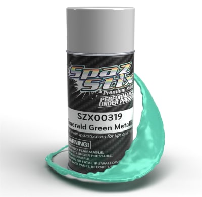 Spaz Stix Emerald Green Metallic Aerosol Paint 3.5oz