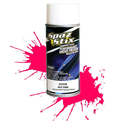 Spaz Stix Hot Pink Fluorescent Aerosol Paint 3.5oz