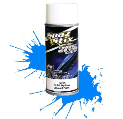 Spaz Stix Solid Sky Blue Aerosol Paint 3.5oz