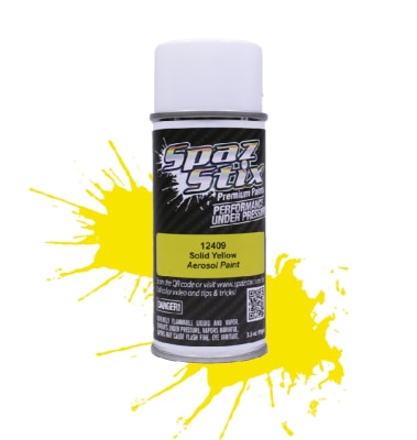 Spaz Stix Solid Yellow Aerosol Paint 3.5oz