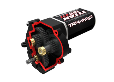 Traxxas Transmission, complete, high range (trail) gearing, TRX-4M