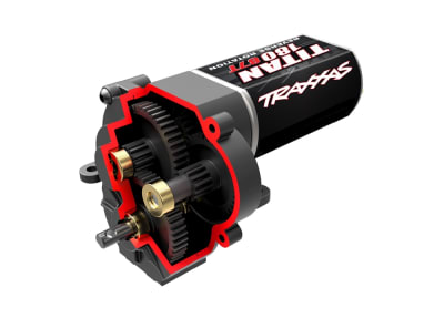 Traxxas Transmission, complete with motor, low range (crawl), TRX-4M