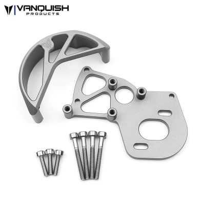 Vanquish Products VS4-10 Motor Mount / Gear Guard Clear Anodized