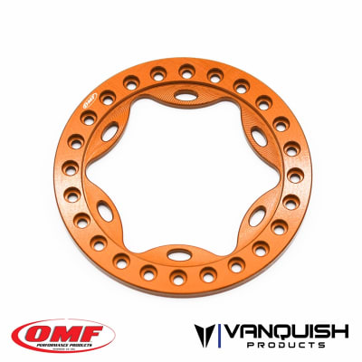 Vanquish Products OMF 1.9" Scallop Beadlock Orange Anodized (1)
