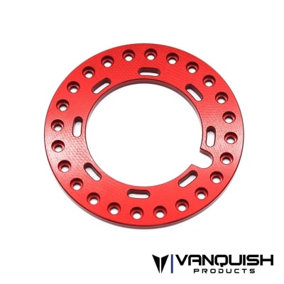 Vanquish Products 1.9" IBTR Beadlock Red Anodized (1)